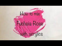 How To Make Fuchsia Rose Acrylics