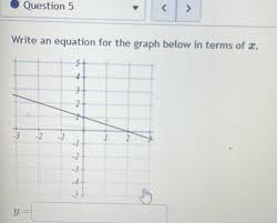 Answered Question 5 Write An Equation