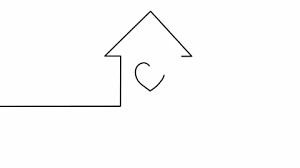 Line Drawing House Stock Footage