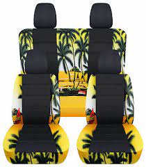 Door Yellow Hawaiian Seat Covers Abf