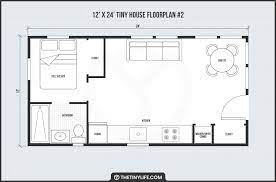 12 X 24 Tiny Home Designs Floorplans