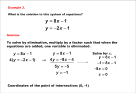 Equations Solving Linear Systems