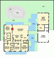 One Story 3 Bed Modern House Plan With