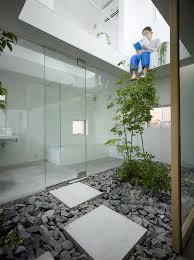 Japanese Home With Modern Atrium