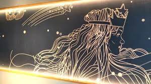 Mermaid Wall Art Inside Of Starbucks