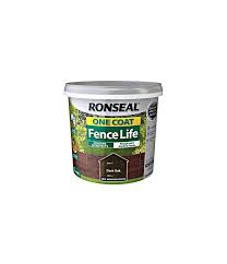 Ronseal One Coat Fence Life Dark Oak 5l