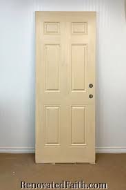 How To Paint A Door To Look Like Wood