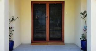 Double Front Timber Doors Security