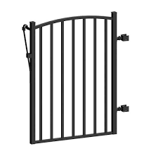 Black Aluminum Fence Yard Gate