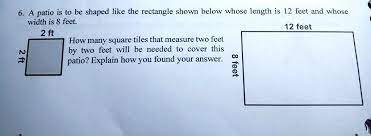 Math Problem Please A Patio