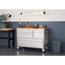 Trinity 48 Stainless Steel Rolling Workbench