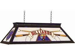 Stained Glass Billiards Light Fixture