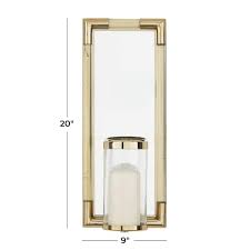 Monroe Lane Contemporary Stainless Steel Metal Wall Sconce Gold