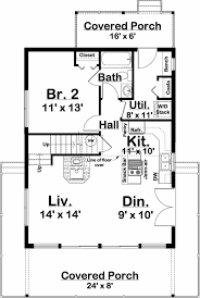 Contemporary House Plan With 2nd Floor