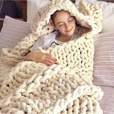 Handmade Knitted Throw Blankets