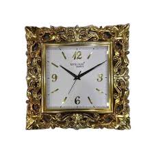 Golden Decorative Acrylic Wall Clock