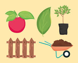 Premium Vector Gardening Icon Set