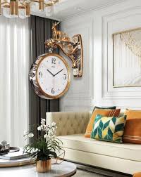 Stylish Double Sided Wall Clock With