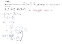 Find Quadratic Equations Using Sum And
