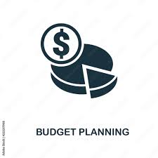 Budget Planning Icon Monochrome Style