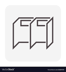 Partition Wall Icon Royalty Free Vector