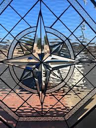 Compass Rose Stained Glass Window