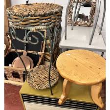 Small Wicker Plant Stand A Two Tier Stand
