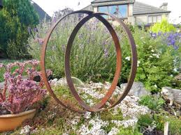 Buy Rusty Metal Ring Sculpture Garden