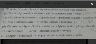 Sodium Hydroxide Sulphuric
