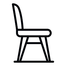 Classic Chair Icon Outline Style