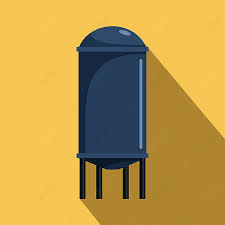 Water Tank Icon Flat Vector