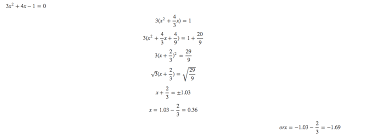 Solving A Quadratic Equation
