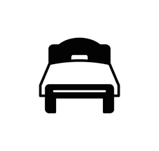Bed Icon Vector Logo Design Template