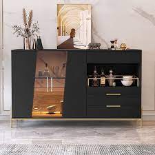 Dolawn Modern 1400mm Black Sideboard