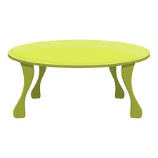 Vector Green Color Table Icon Cartoon