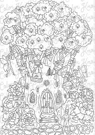 Fairy Garden Coloring Page Fairy