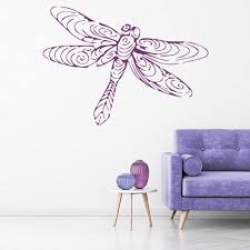 Swirl Dragonfly Wall Sticker