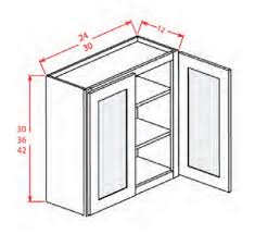 W2436gd Wall Cabinet 24 X 36 Glass