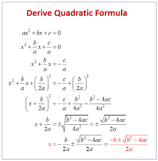 Deriving The Quadratic Formula
