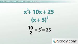 Complete The Square Method Examples