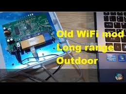 Old Router And 16dbi Outdoor Antenna