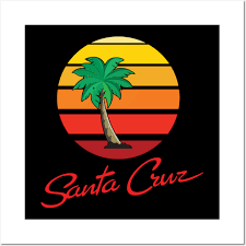 Surf City Santa Cruz Logo With Palm
