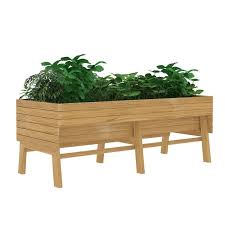 Large Wooden Raised Garden Bed Outdoor