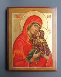 Virgin Mary Hand Painted Byzantine Icon