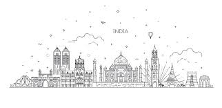 New Delhi Outline Icon Vector Images