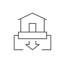 Building Foundation Icon Vector Images