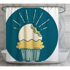 Cupcake Shower Curtains Bath Mats