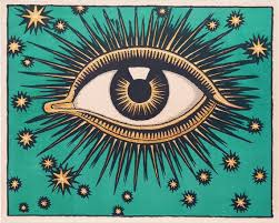 All Seeing Eye Art Print Stars Wall Art
