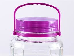 5 L Clear Flint Glass Jar With Handle
