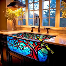 Glass Sink Stained Glass